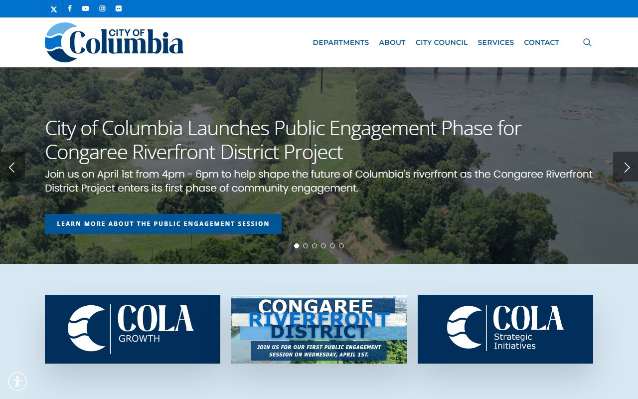 Columbia Police Department website for Columbia recent arrests information