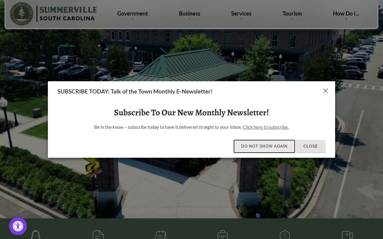 Summerville Police Department website for arrest records and public safety resources