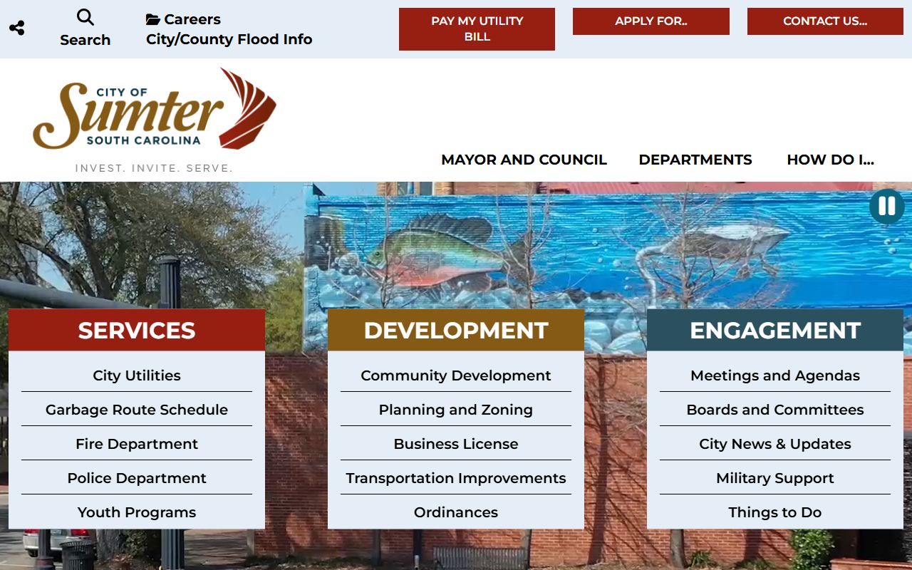 Sumter Police Department website for arrest records and public safety information