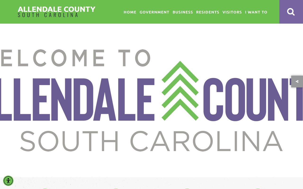 Allendale County government website for recent arrests and public records