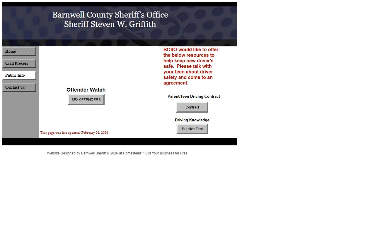 Barnwell County outstanding warrants list related to recent arrests