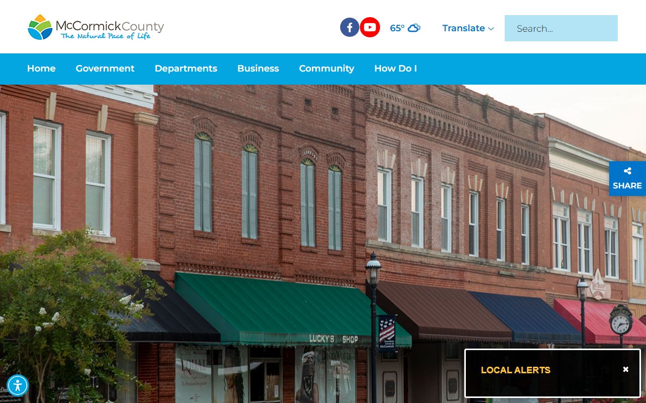 McCormick County government website for public records access