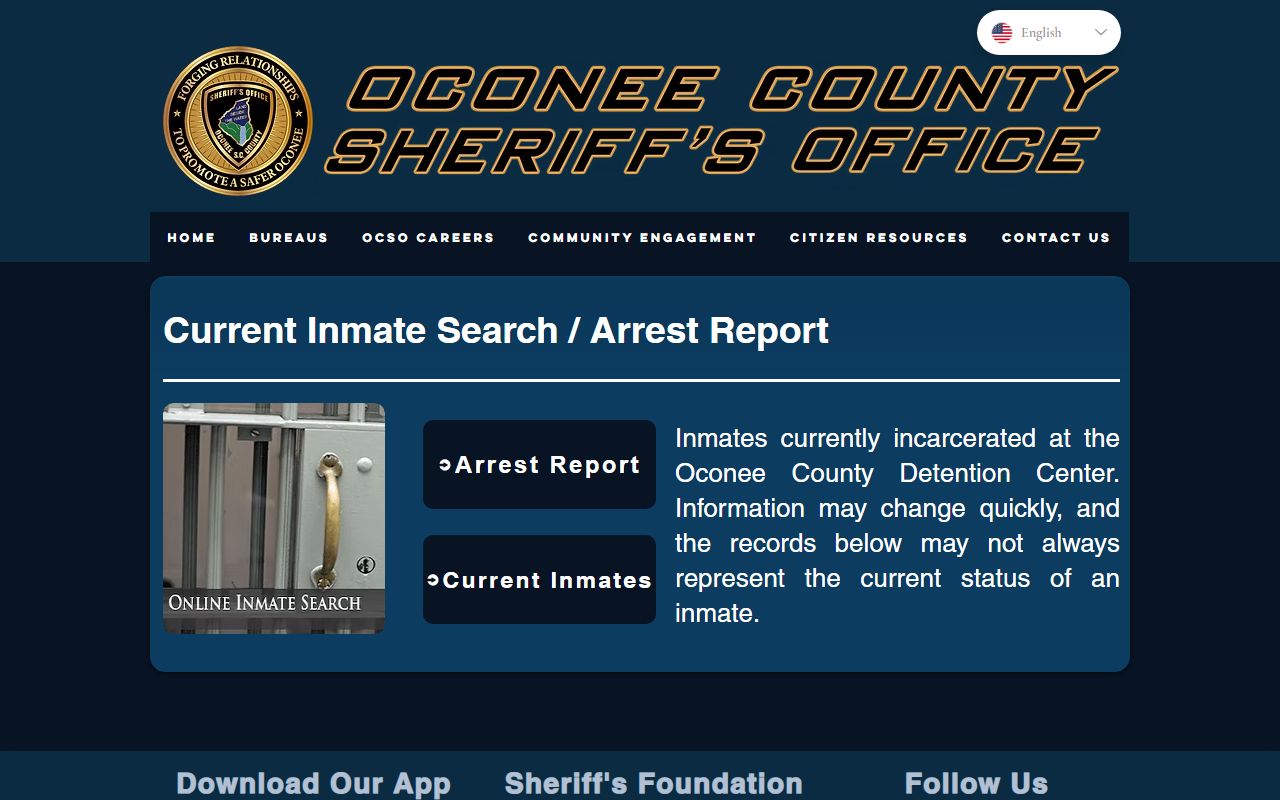 Oconee County inmate search with mugshots and arrest report data