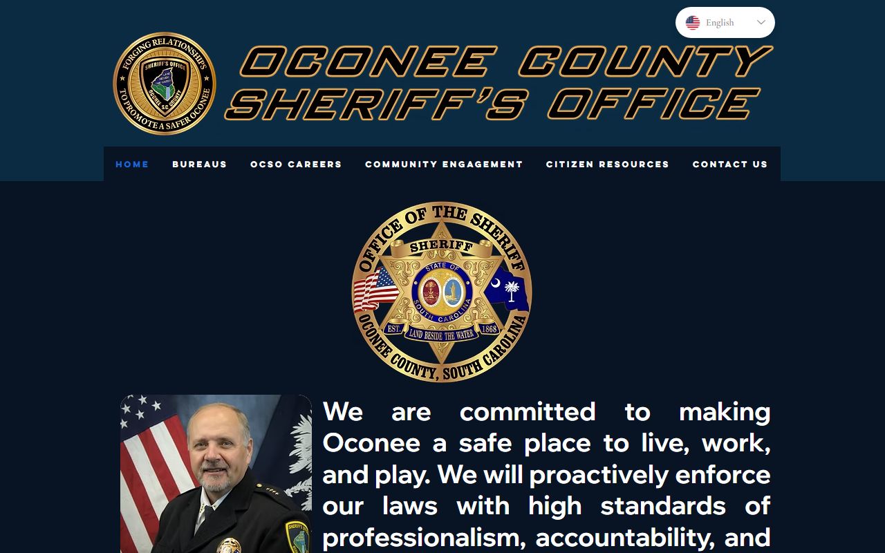 Oconee County Sheriff's Office website for arrest record access