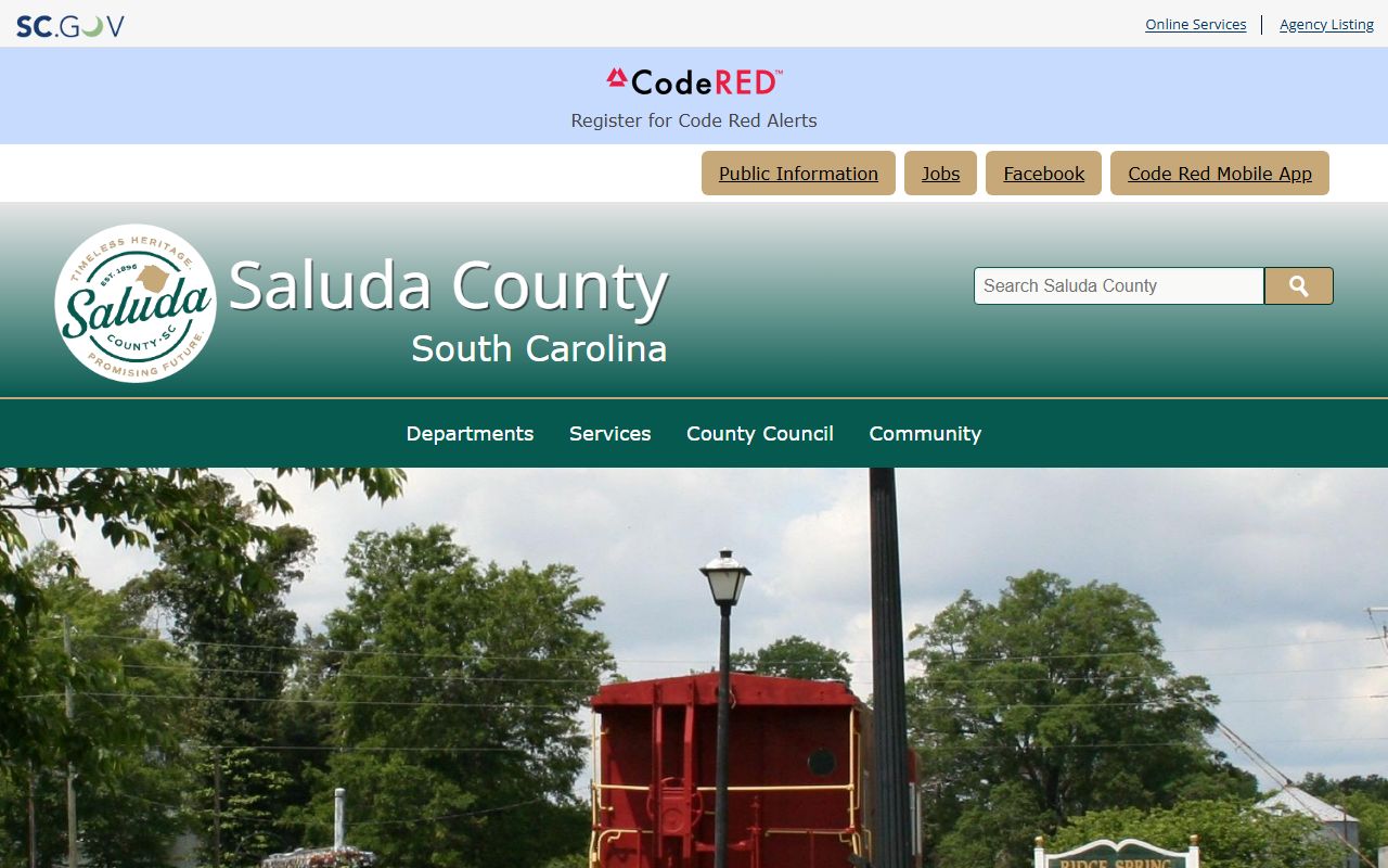 Saluda County government website for public records and recent arrests