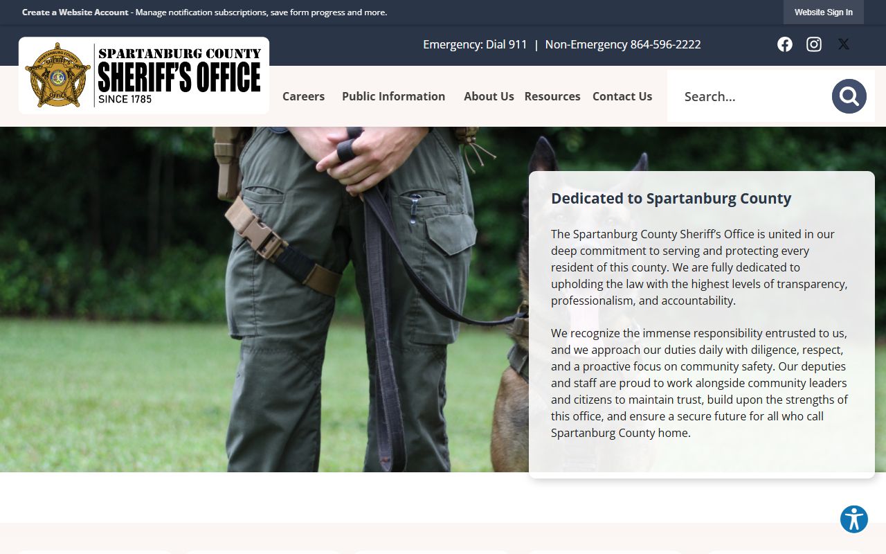 Spartanburg County Sheriff's Office website for Spartanburg County recent arrests