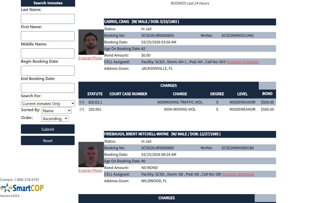 Sumter-Lee Regional Detention Center portal for Sumter County recent arrests