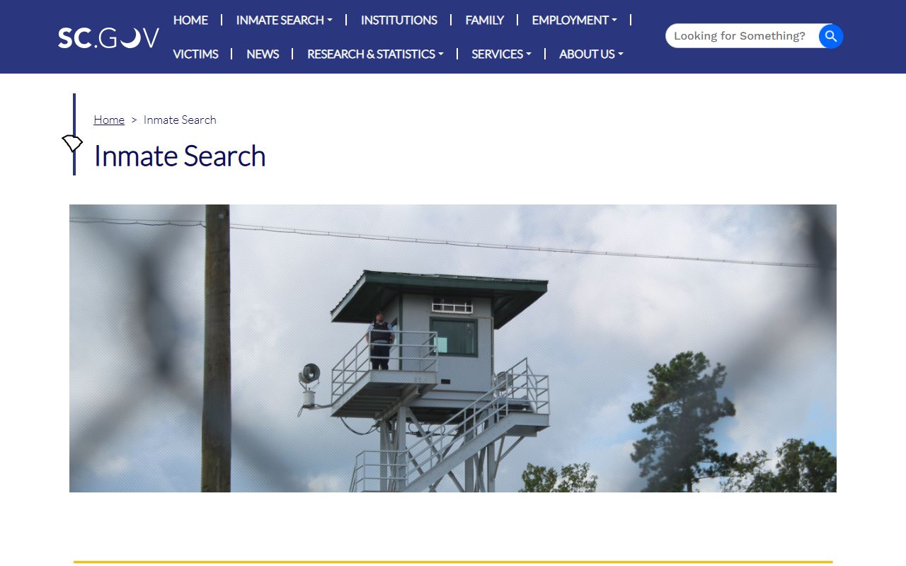 South Carolina Department of Corrections inmate search for recent arrests
